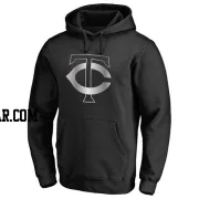 Men's Minnesota Twins Black Platinum Collection Pullover Hoodie -