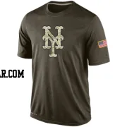 Men's New York Mets Olive Dri-Fit Salute To Service KO Performance T-Shirt