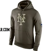 Men's New York Mets Olive Salute to Service KO Performance Hoodie