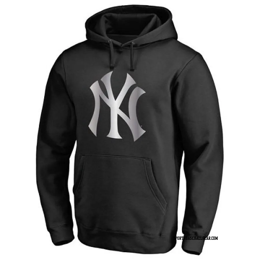 Men's New York Yankees Black Platinum Collection Pullover Hoodie -