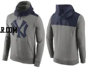 Men's New York Yankees Gray Cooperstown Collection Hybrid Pullover Hoodie