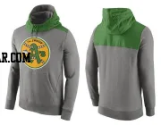 Men's Oakland Athletics Gray Cooperstown Collection Hybrid Pullover Hoodie