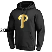 Men's Philadelphia Phillies Gold Collection Pullover Hoodie - Black