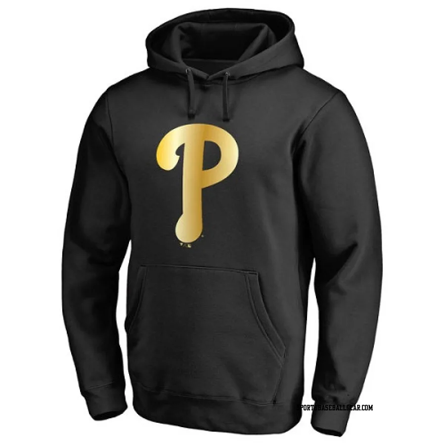 Men's Philadelphia Phillies Gold Collection Pullover Hoodie - Black