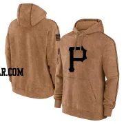 Men's Pittsburgh Pirates Brown 2023 Salute to Service Club Pullover Hoodie