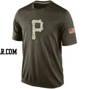 Men's Pittsburgh Pirates Olive Dri-Fit Salute To Service KO Performance T-Shirt