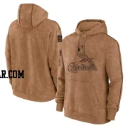 Men's San Diego Padres Brown 2023 Salute to Service Club Pullover Hoodie