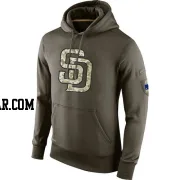 Men's San Diego Padres Olive Salute to Service KO Performance Hoodie