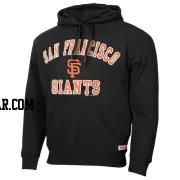 Men's San Francisco Giants Black Stitches Fastball Fleece Pullover Hoodie -