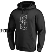 Men's Seattle Mariners Black Platinum Collection Pullover Hoodie -