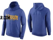 Men's Seattle Mariners Blue Hybrid Hoodie