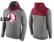 Men's St. Louis Cardinals Gray Cooperstown Collection Hybrid Pullover Hoodie