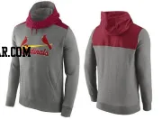 Men's St. Louis Cardinals Gray Hybrid Hoodie