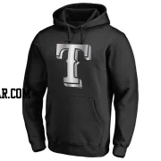 Men's Texas Rangers Black Platinum Collection Pullover Hoodie -