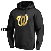 Men's Washington Nationals Gold Collection Pullover Hoodie - Black