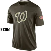 Men's Washington Nationals Olive Dri-Fit Salute To Service KO Performance T-Shirt