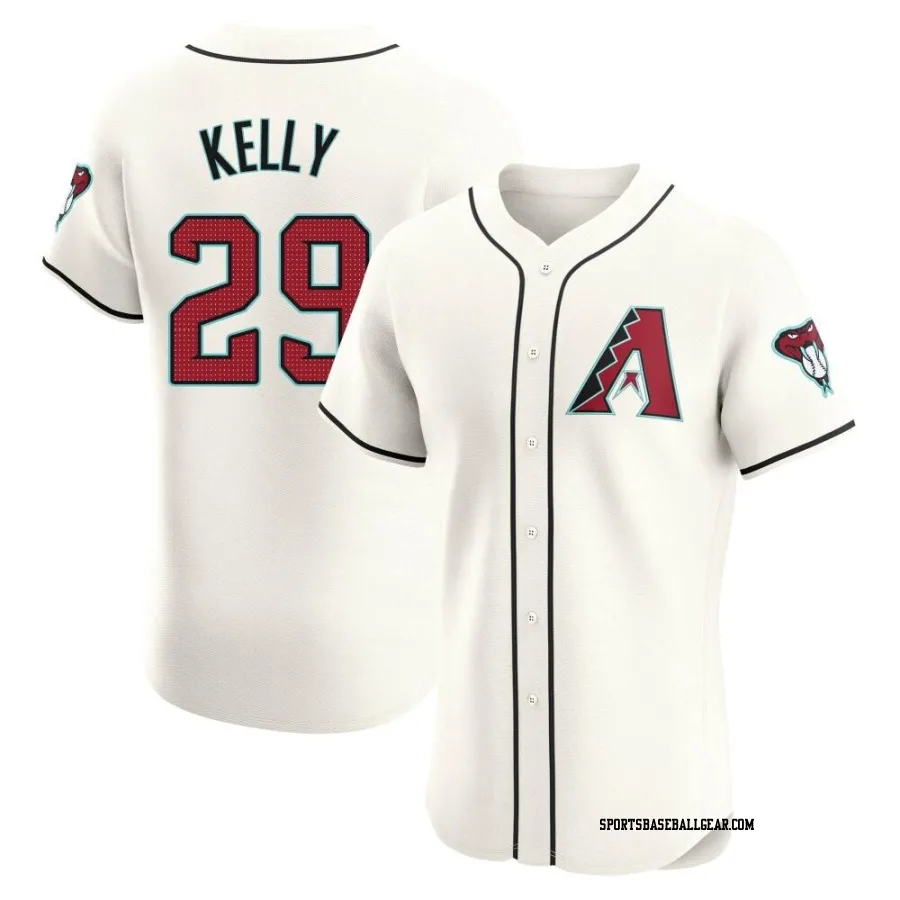 Merrill Kelly Men's Arizona Diamondbacks Cream Elite Home Jersey