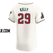 Merrill Kelly Men's Arizona Diamondbacks Cream Elite Home Patch Jersey