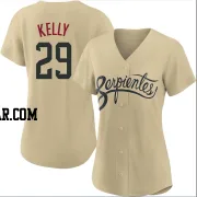 Merrill Kelly Women's Arizona Diamondbacks Gold Authentic 2021 City Connect Cool Base Jersey