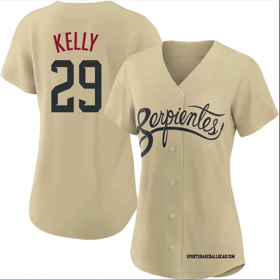 Merrill Kelly Women's Arizona Diamondbacks Gold Authentic 2021 City Connect Cool Base Jersey