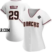 Merrill Kelly Women's Arizona Diamondbacks White Authentic Home 2023 World Series Jersey