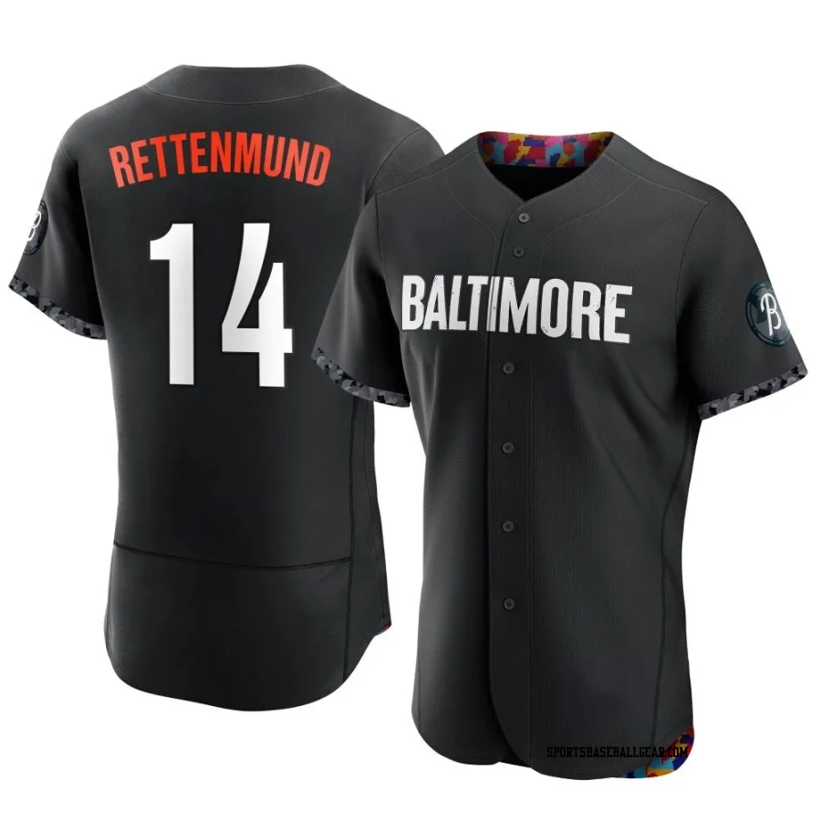 Merv Rettenmund Men's Baltimore Orioles Black Authentic 2023 City Connect Jersey