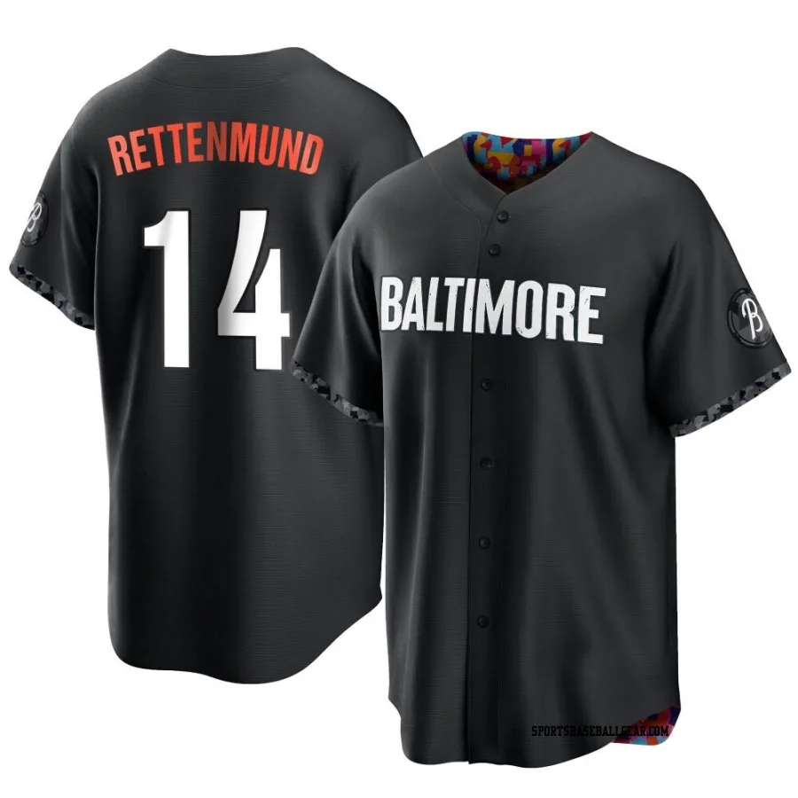 Merv Rettenmund Men's Baltimore Orioles Black Replica 2023 City Connect Jersey