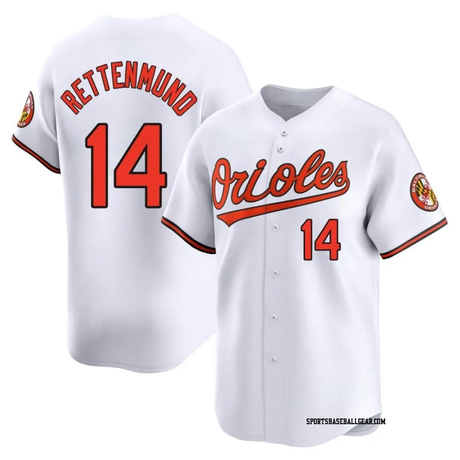 Merv Rettenmund Youth Baltimore Orioles White Limited Home Jersey