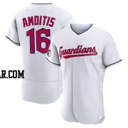 Michael Amditis Men's Cleveland Guardians White Authentic Home Jersey