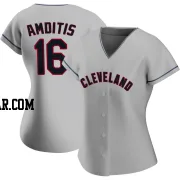 Michael Amditis Women's Cleveland Guardians Gray Replica Road Jersey