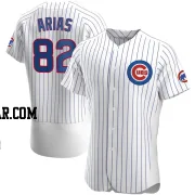 Michael Arias Men's Chicago Cubs White Authentic Home Jersey