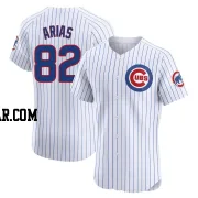 Michael Arias Men's Chicago Cubs White Elite Home Jersey