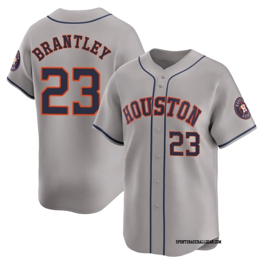 Michael Brantley Men's Houston Astros Gray Limited Away Jersey