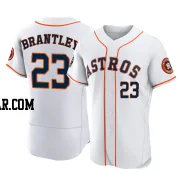 Michael Brantley Men's Houston Astros White Authentic 2022 World Series Home Jersey