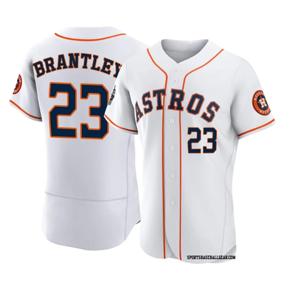 Michael Brantley Men's Houston Astros White Authentic 2022 World Series Home Jersey