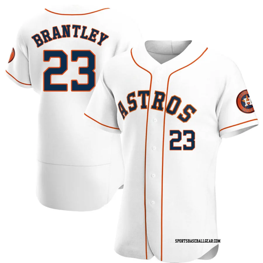 Michael Brantley Men's Houston Astros White Authentic Home Jersey