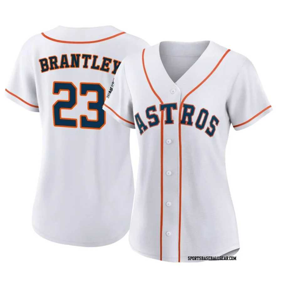 Michael Brantley Women's Houston Astros White Authentic 2022 World Series Home Jersey