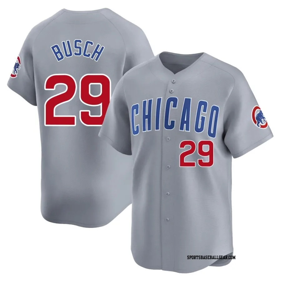 Michael Busch Youth Chicago Cubs Gray Limited Road Jersey