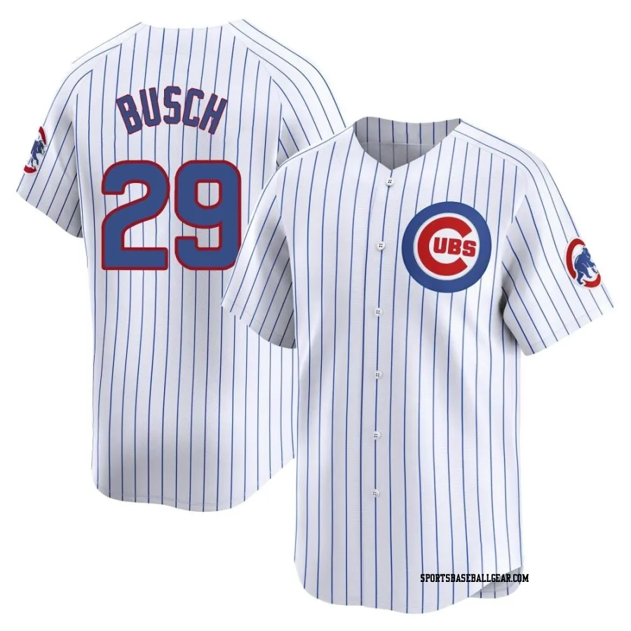 Michael Busch Youth Chicago Cubs White Limited Home Jersey