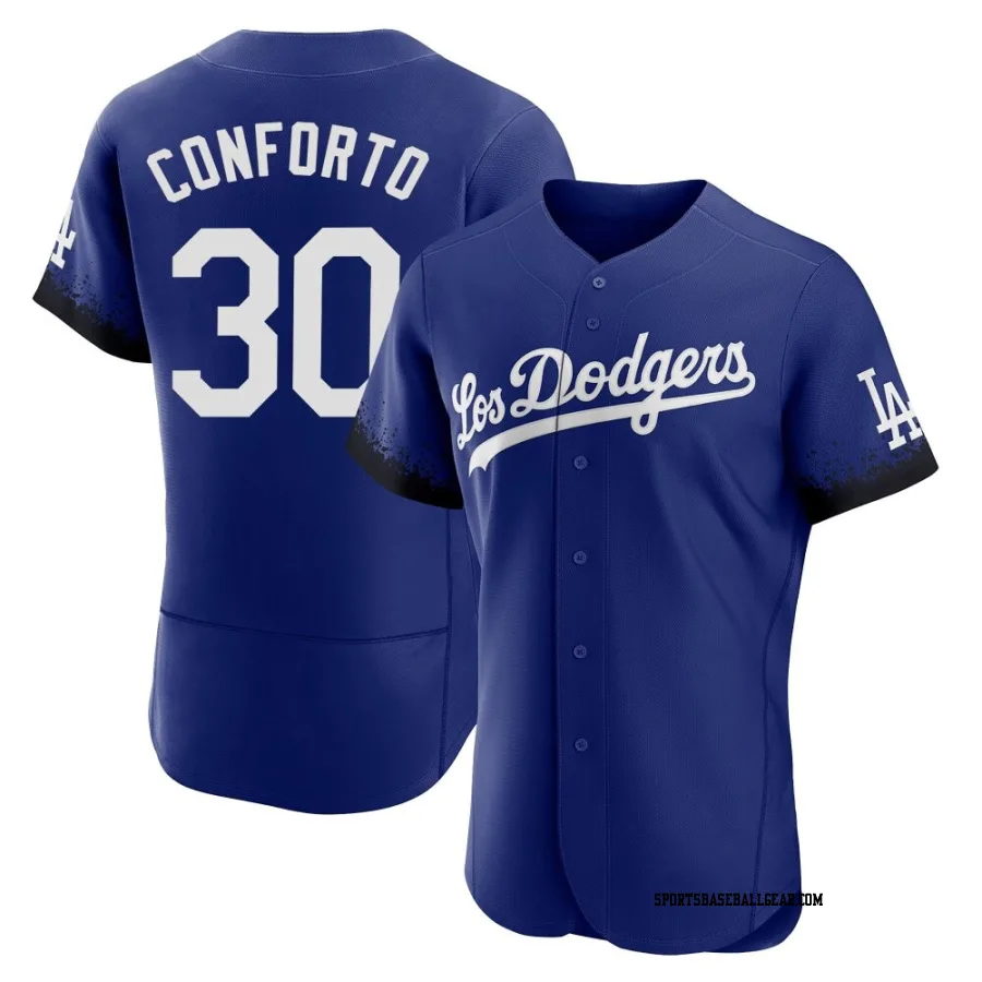 Michael Conforto Men's Los Angeles Dodgers Royal Authentic 2021 City Connect Jersey