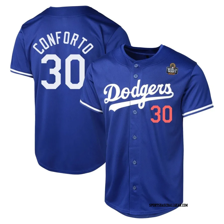 Michael Conforto Men's Los Angeles Dodgers Royal Limited Alternate 2024 World Series Jersey