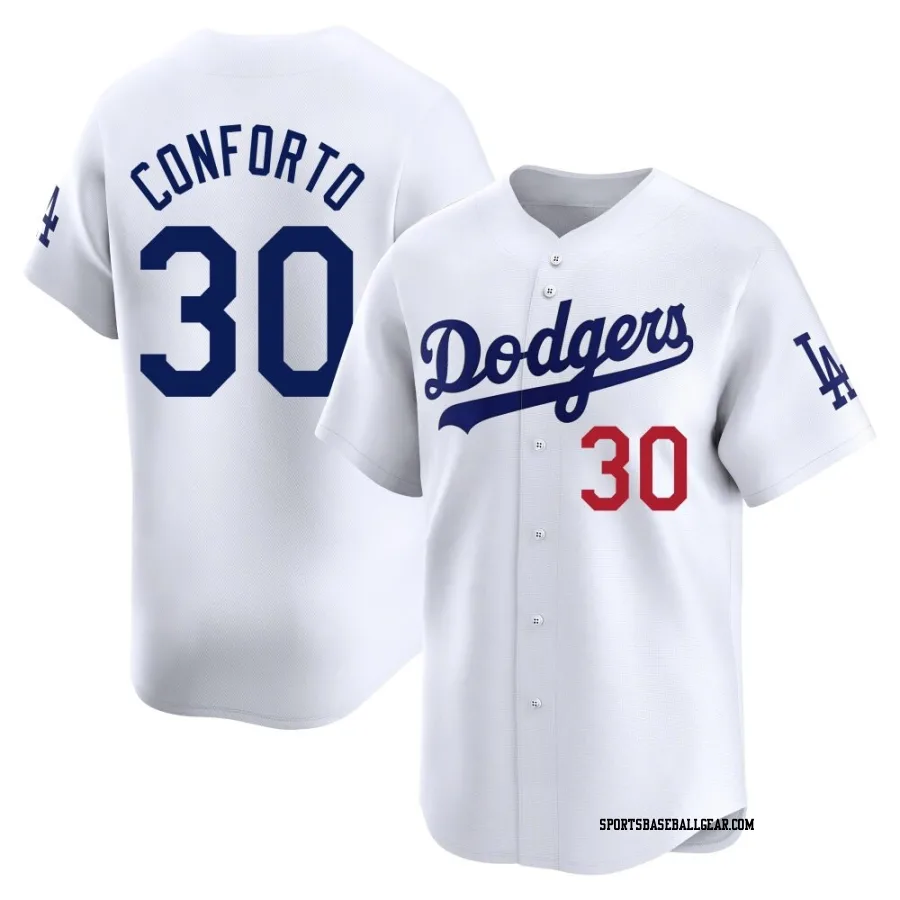 Michael Conforto Men's Los Angeles Dodgers White Limited Home Jersey