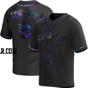 Michael Conforto Men's San Francisco Giants Black Holographic Replica Alternate Jersey