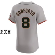 Michael Conforto Men's San Francisco Giants Gray Elite Road Jersey