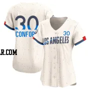 Michael Conforto Women's Los Angeles Dodgers Cream Limited 2024 City Connect Jersey