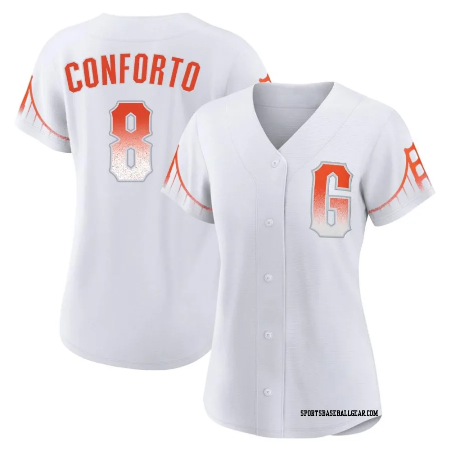 Michael Conforto Women's San Francisco Giants White Authentic 2021 City Connect Jersey