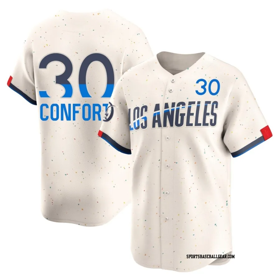 Michael Conforto Youth Los Angeles Dodgers Cream Limited 2024 City Connect Jersey