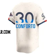 Michael Conforto Youth Los Angeles Dodgers Cream Limited 2024 City Connect World Series Champions Jersey