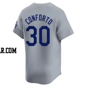 Michael Conforto Youth Los Angeles Dodgers Gray Limited Away 2024 World Series Jersey