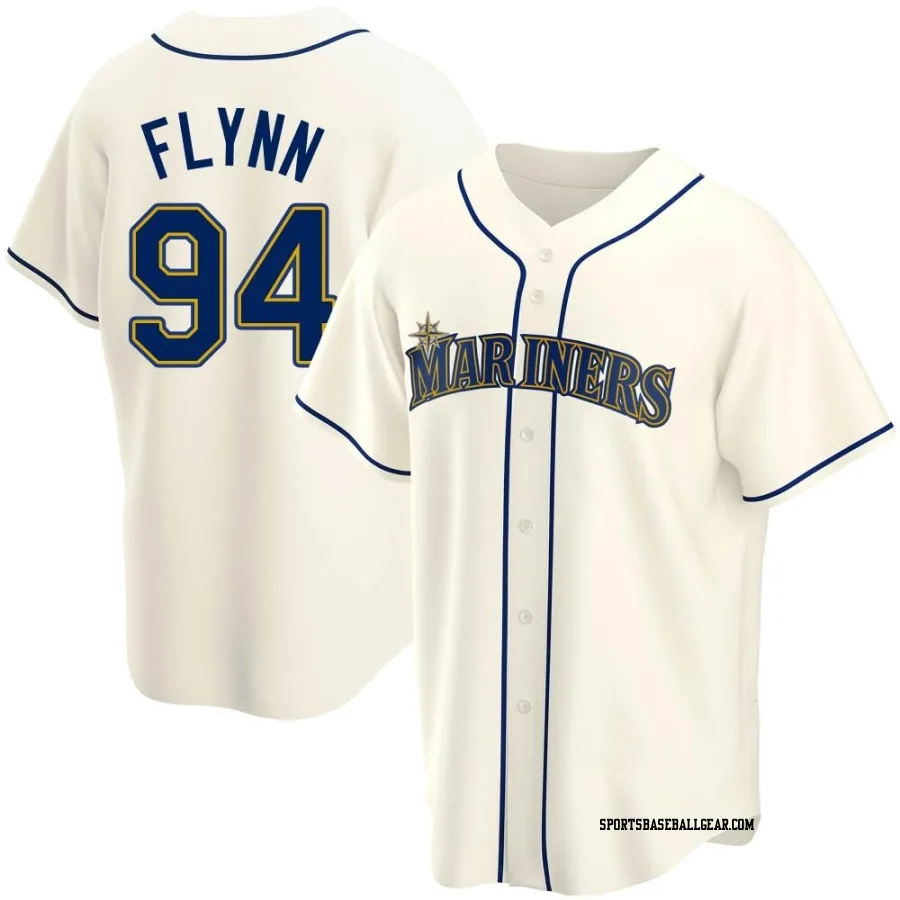 Michael Flynn Men's Seattle Mariners Cream Replica Alternate Jersey